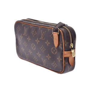Louis Vuitton Shoulder Brown Bandouliere Bag Marly Monogram